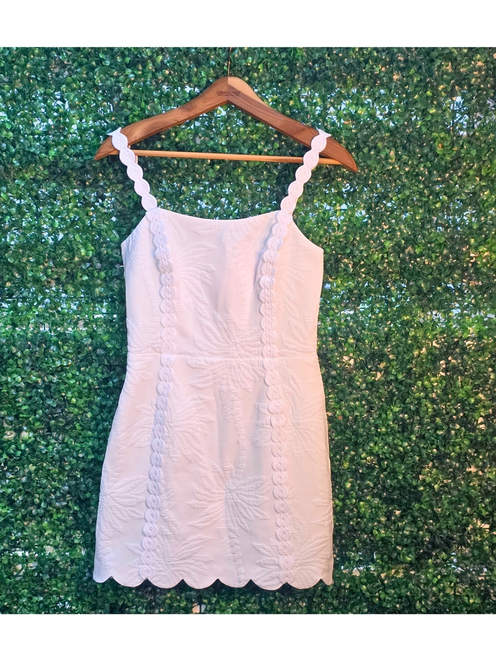 Lilly Pulitzer Resort‎ White Palm Paradise Pucker Jacquard Romper Dress 0 - Picture 3 of 14